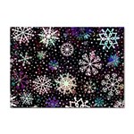 Shiny Winter Snowflake Abstract Christmas Cold Crystal December Sticker A4 (100 pack) Front