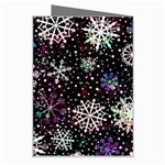 Shiny Winter Snowflake Abstract Christmas Cold Crystal December Greeting Card Right