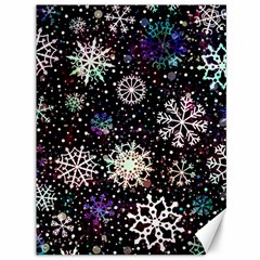 Shiny Winter Snowflake Abstract Christmas Cold Crystal December Canvas 36  x 48 