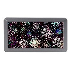 Shiny Winter Snowflake Abstract Christmas Cold Crystal December Memory Card Reader (Mini)