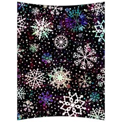 Shiny Winter Snowflake Abstract Christmas Cold Crystal December Back Support Cushion