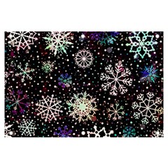 Shiny Winter Snowflake Abstract Christmas Cold Crystal December Banner and Sign 6  x 4 