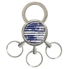 Metallic Rhythm Print 3-ring Key Chain by dflcprintsclothing