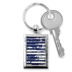 Metallic Rhythm Print Key Chain (rectangle) by dflcprintsclothing