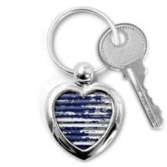 Metallic Rhythm Print Key Chain (heart)