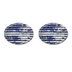 Metallic Rhythm Print Cufflinks (oval) by dflcprintsclothing