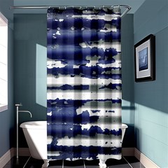 Metallic Rhythm Print Shower Curtain 36  X 72  (stall)  by dflcprintsclothing