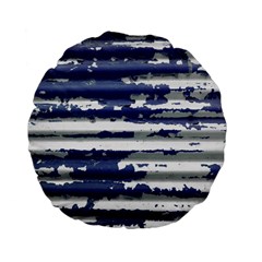 Metallic Rhythm Print Standard 15  Premium Flano Round Cushions