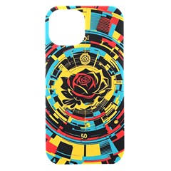 Therose Iphone 15 Black Uv Print Pc Hardshell Case by DaMorClothingCompany