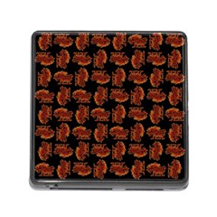 Fantasy Skeleton Dragon Hand Drawn Motif Seamless Pattern Bk Memory Card Reader (Square 5 Slot)