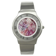 Hidden Heart Stainless Steel Watch by kaleidomarblingart