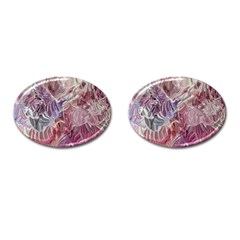 Hidden Heart Cufflinks (oval) by kaleidomarblingart