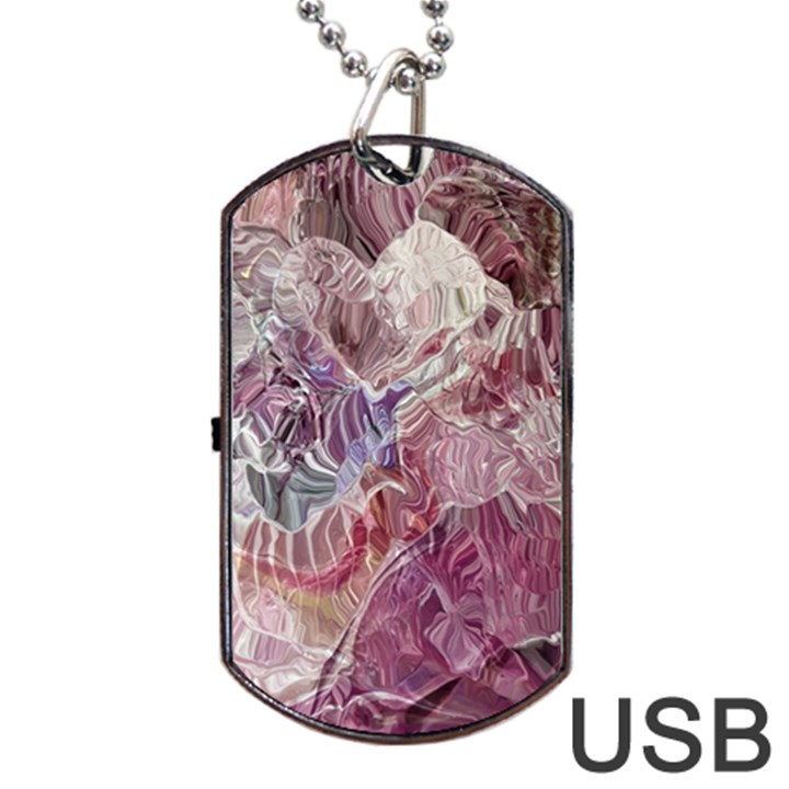 Hidden Heart Dog Tag USB Flash (Two Sides)