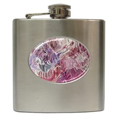 Hidden Heart Hip Flask (6 Oz) by kaleidomarblingart