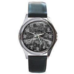 Florentino Ameghino Dam, Chubut, Argentina Round Metal Watch by dflcprintsclothing