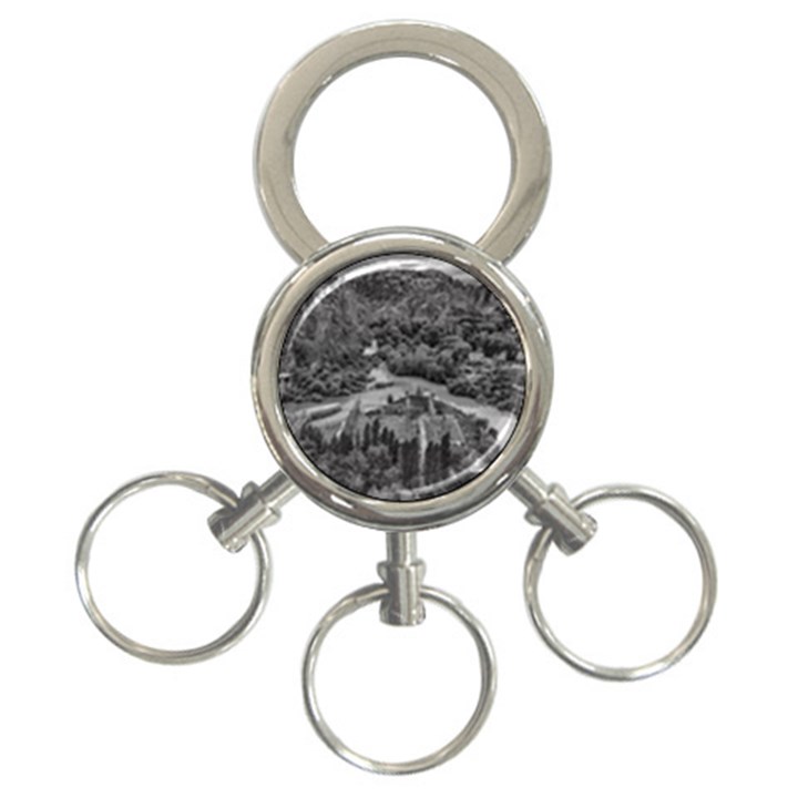 Florentino ameghino dam, chubut, argentina 3-Ring Key Chain