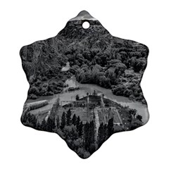 Florentino Ameghino Dam, Chubut, Argentina Snowflake Ornament (two Sides) by dflcprintsclothing