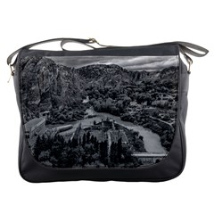 Florentino Ameghino Dam, Chubut, Argentina Messenger Bag by dflcprintsclothing