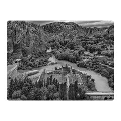 Florentino Ameghino Dam, Chubut, Argentina Two Sides Premium Plush Fleece Blanket (mini) by dflcprintsclothing