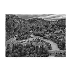 Florentino Ameghino Dam, Chubut, Argentina Crystal Sticker (a4) by dflcprintsclothing