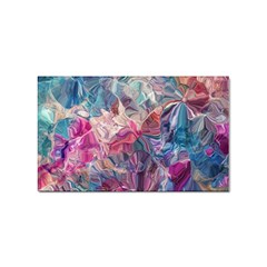 Blue Blend Sticker Rectangular (100 Pack) by kaleidomarblingart