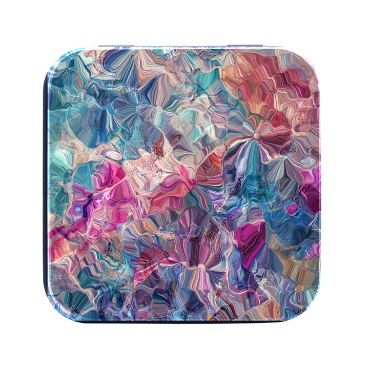 Blue Blend Square Metal Box (Black)