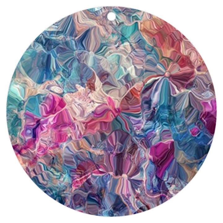 Blue Blend UV Print Acrylic Ornament Round