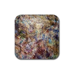 Mono Pour Blend  Rubber Coaster (Square)