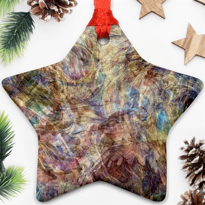 Mono Pour Blend  Star Ornament (Two Sides)