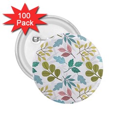 Leaf Pattern  2 25  Buttons (100 Pack) 