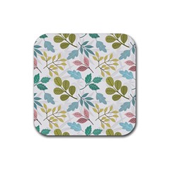 Leaf Pattern  Rubber Coaster (square) by Safari