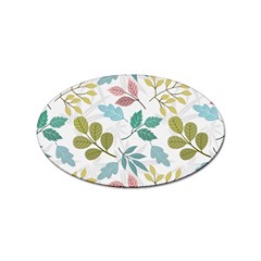 Leaf Pattern  Sticker (oval)