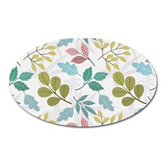 Leaf Pattern  Oval Magnet