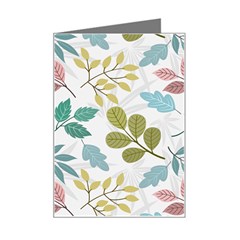 Leaf Pattern  Mini Greeting Card