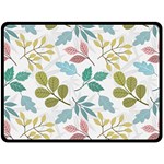 Leaf pattern  Fleece Blanket (Large) 80 x60  Blanket Front