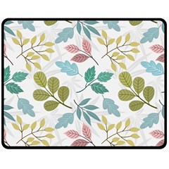 Leaf Pattern  Fleece Blanket (medium)