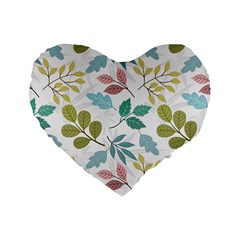 Leaf Pattern  Standard 16  Premium Heart Shape Cushions