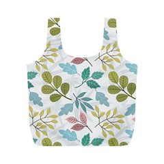 Leaf Pattern  Full Print Recycle Bag (m)