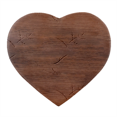 Leaf Pattern  Heart Wood Jewelry Box by Safari