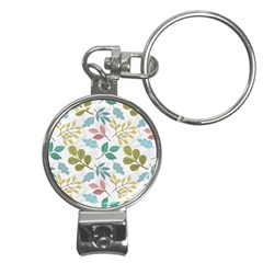 Leaf Seamless Pattern  Nail Clippers Key Chain by Safari