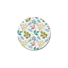 Leaf Seamless Pattern  Golf Ball Marker