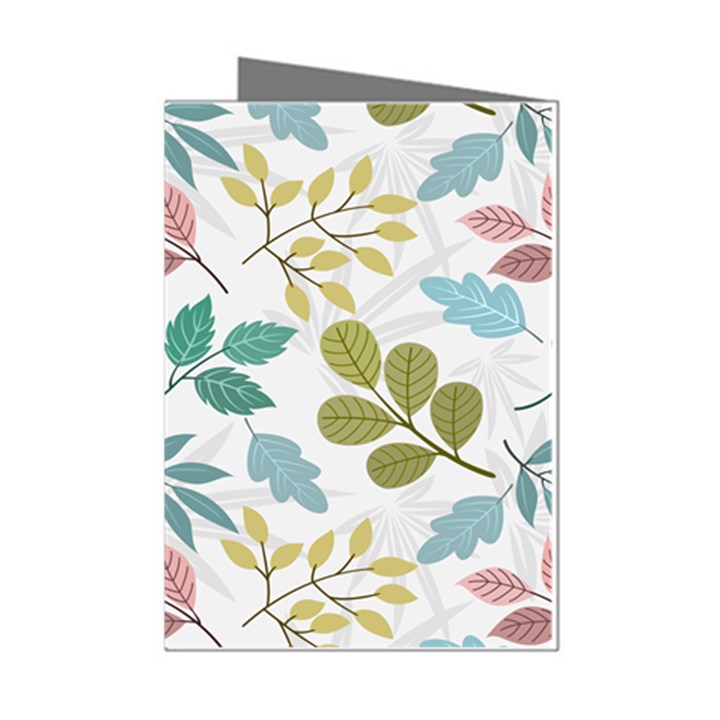 Leaf seamless pattern  Mini Greeting Cards (Pkg of 8)