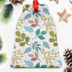 Leaf Seamless Pattern  Bell Ornament (two Sides)