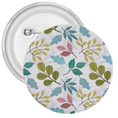 Leaf Seamless Pattern  3  Buttons by Safari