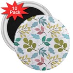 Leaf seamless pattern  3  Magnets (10 pack)  Front