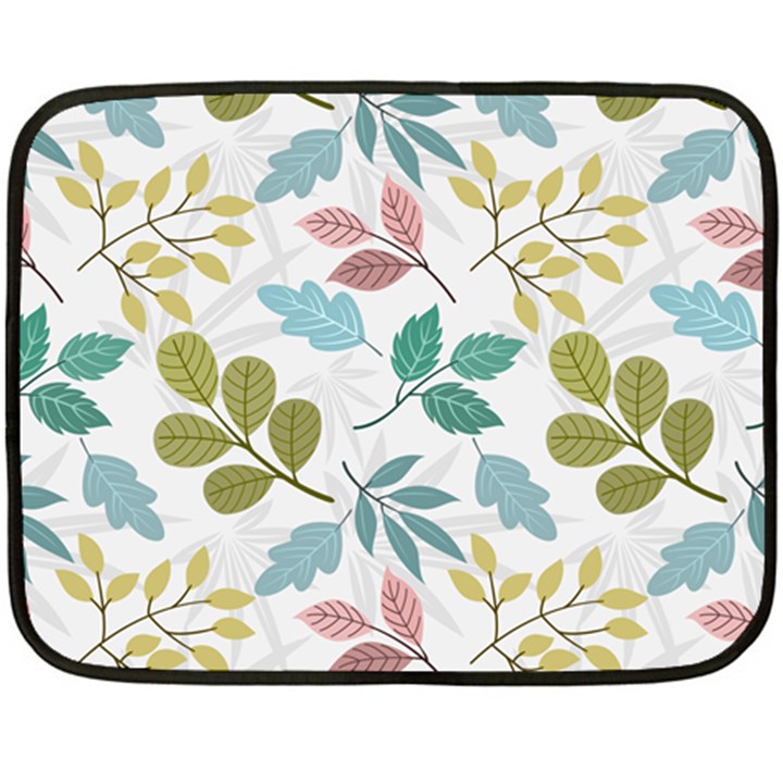 Leaf seamless pattern  Fleece Blanket (Mini)