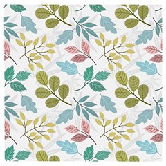 Leaf Seamless Pattern  Wooden Puzzle Square