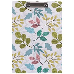 Leaf Seamless Pattern  A4 Acrylic Clipboard by Safari