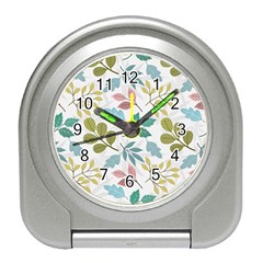 Leaf Seamless Pattern  Travel Alarm Clock by Safari