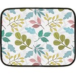 Leaf seamless pattern  Fleece Blanket (Mini) 35 x27  Blanket